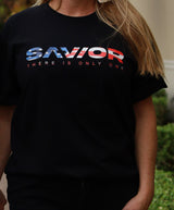 46SRCTU Savior Red, White, Blue Logo w/tag T-shirt