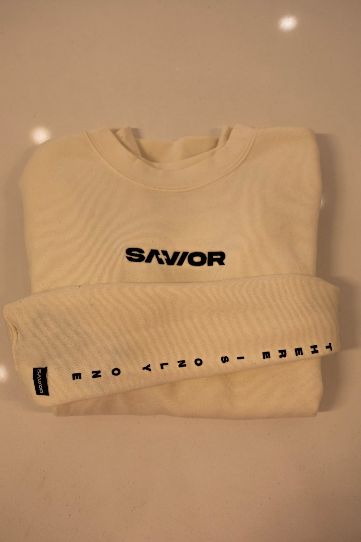 39SRSU Savior "There is Only One" Embroidered Sweatshirt