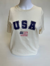 09SRCTU SAVIOR "USA" w/Flag Patriotic T-shirt Unisex