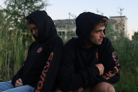 Savior - Black and Tan Hooded Sweatshirt