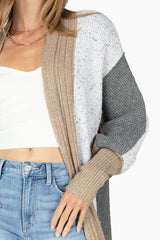 MSW0349L Colorblock Shawl Cardigan by Miss Me