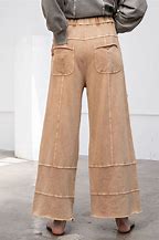EB41308 MINERAL WASHED TERRY KNIT PANTS