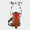 Addison Blk/Wht Strawberry Shoes