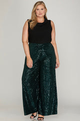 SY5620-P Sequin Flared Leg Pants