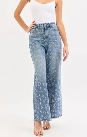 ES99974T  Jeans with Rhinestones