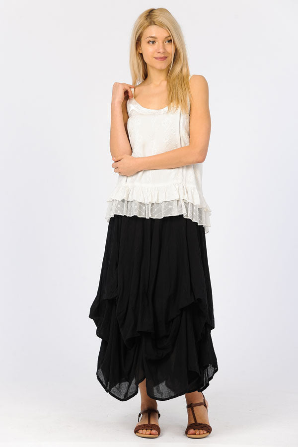 S-131-Long Bubble Skirt