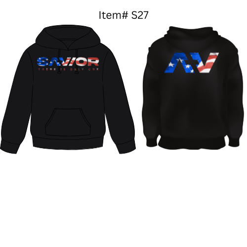 SAVIOR Faith & Freedom Fleece Hooded Sweatshirt