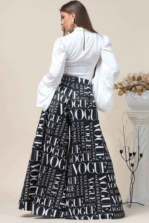 P919-2467-Vogue Bk print palazzo pants