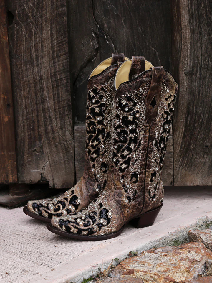 Black corral boots online