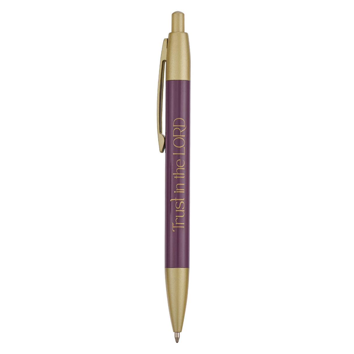 Pen Purple Floral Border Trust in the Lord Prov. 3:5