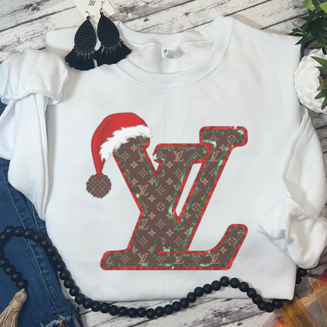 Santa Hat Graphic Sweatshirt 