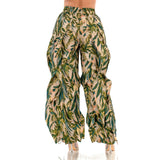 Oversized Wide Leg Ruffle Jogger Pants