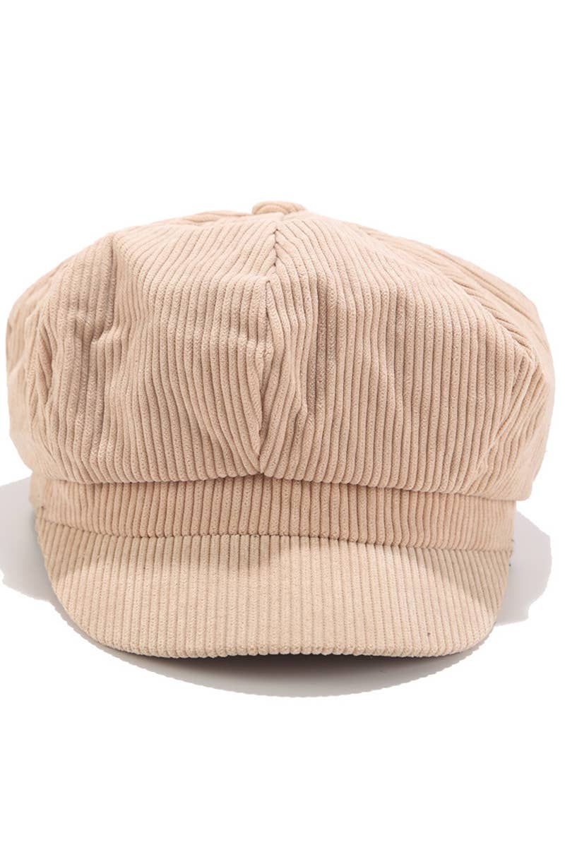 CORDUROY CASUAL NEWSBOY CAP_CWAH0384