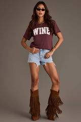 Burgundy Wine Tee