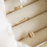 Dainty Cross Ring