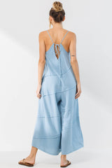 Solid Jumpsuit With Pockets / BJ6854