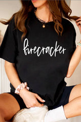 Firecracker, 4th of July, Unisex Round Neck T-Shirt