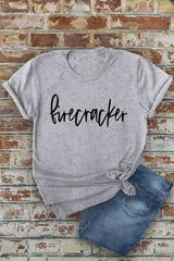 Firecracker, 4th of July, Unisex Round Neck T-Shirt
