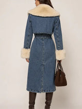 CLADC0031 Washed Blue-Cream Coat