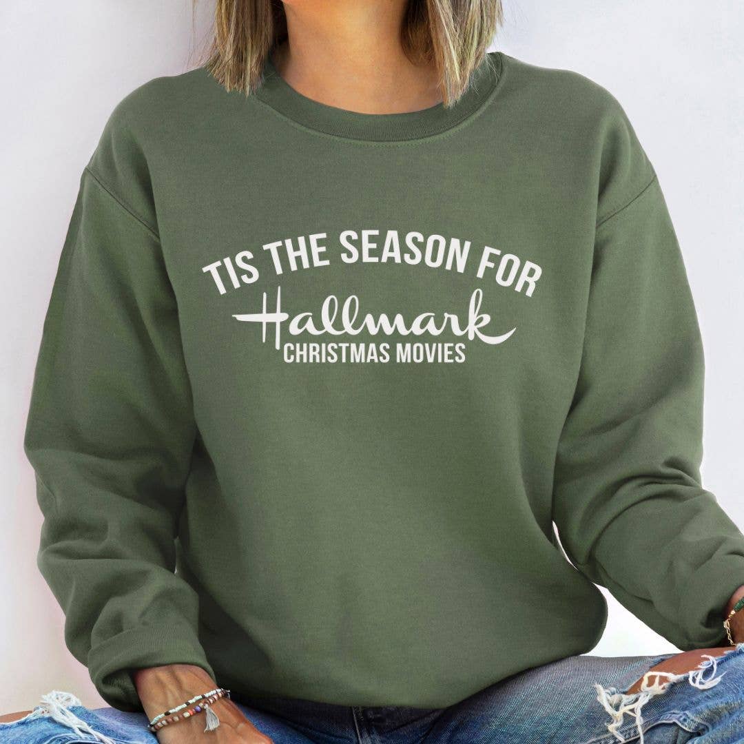 Tis The Season For Hallmark Movies Christmas Sweatshirt