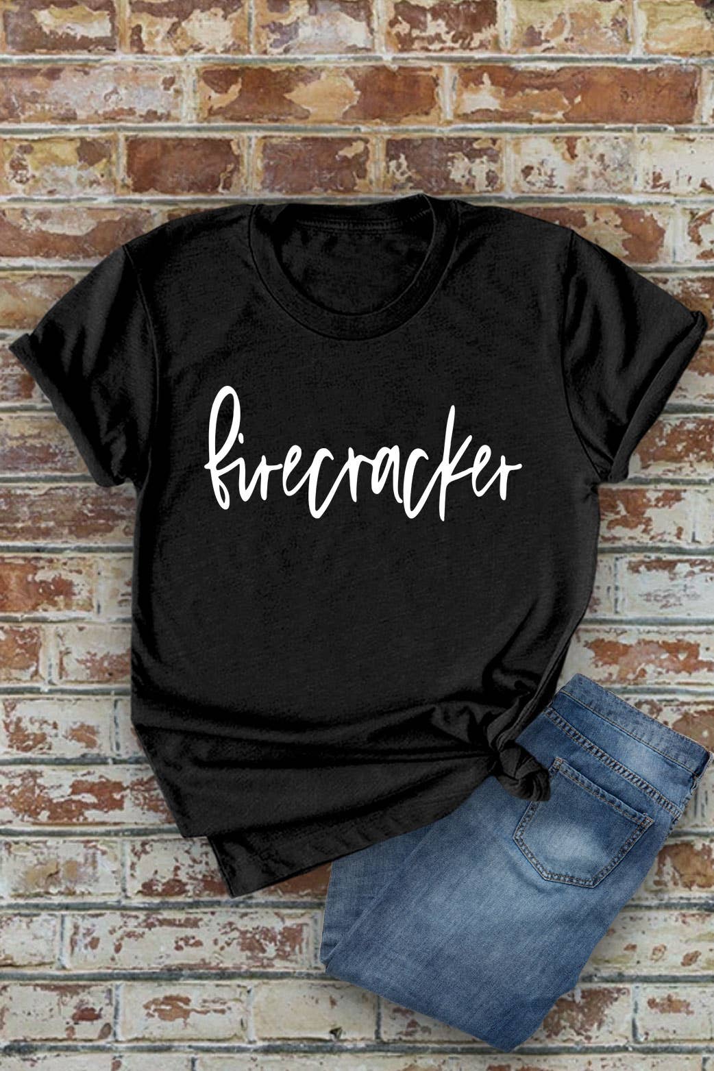 Firecracker, 4th of July, Unisex Round Neck T-Shirt
