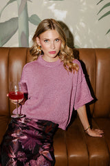 SW8507 Lurex Metallic Sweater