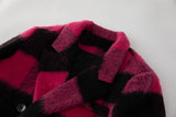 CT79 Women's Autumn/Winter Casual Warm Plaid Wool Coat