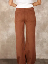 66145 Suede Shell Straight Leg