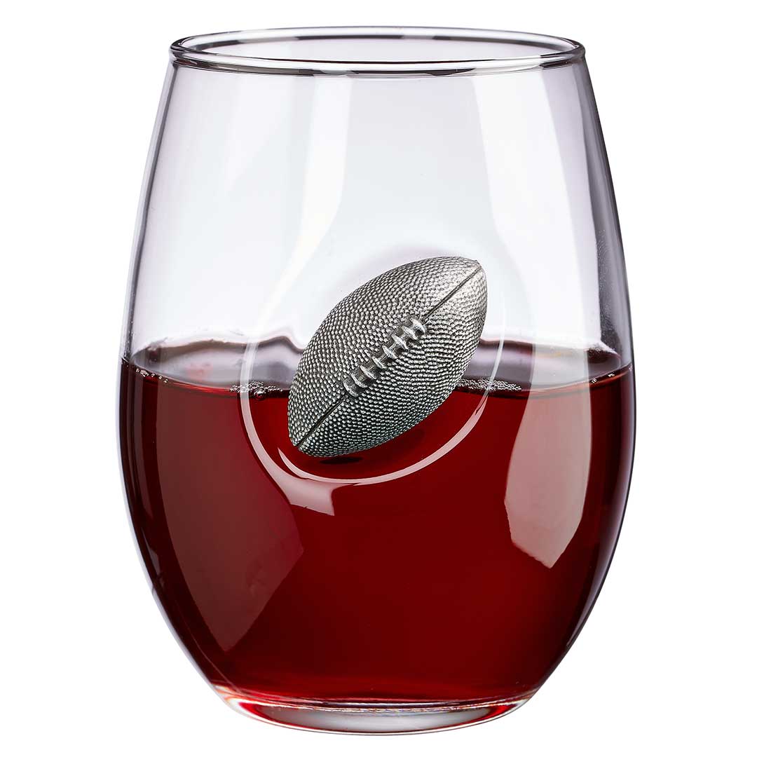 Ben Shot Football Wine Glass