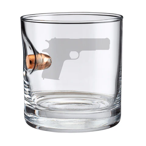 Ben Shot M1911 Rock Glass