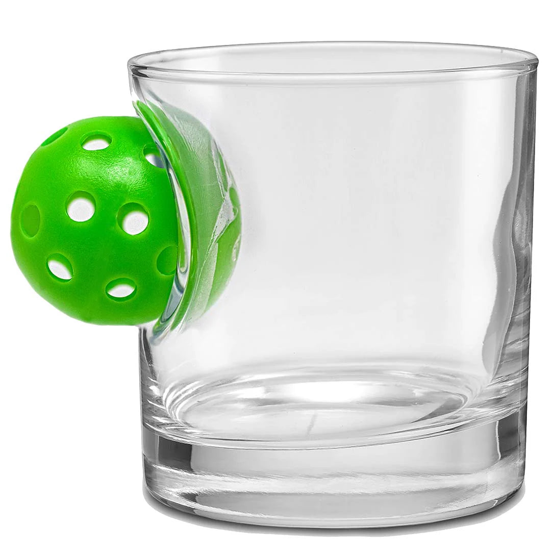 Ben Shot Pickleball Rock Glass