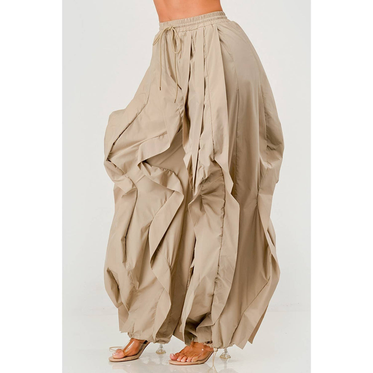 Ruffle Detail Drawstring Pant