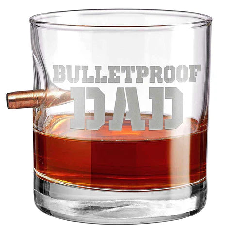 Ben Shot Bulletproof Dad Rock Glass