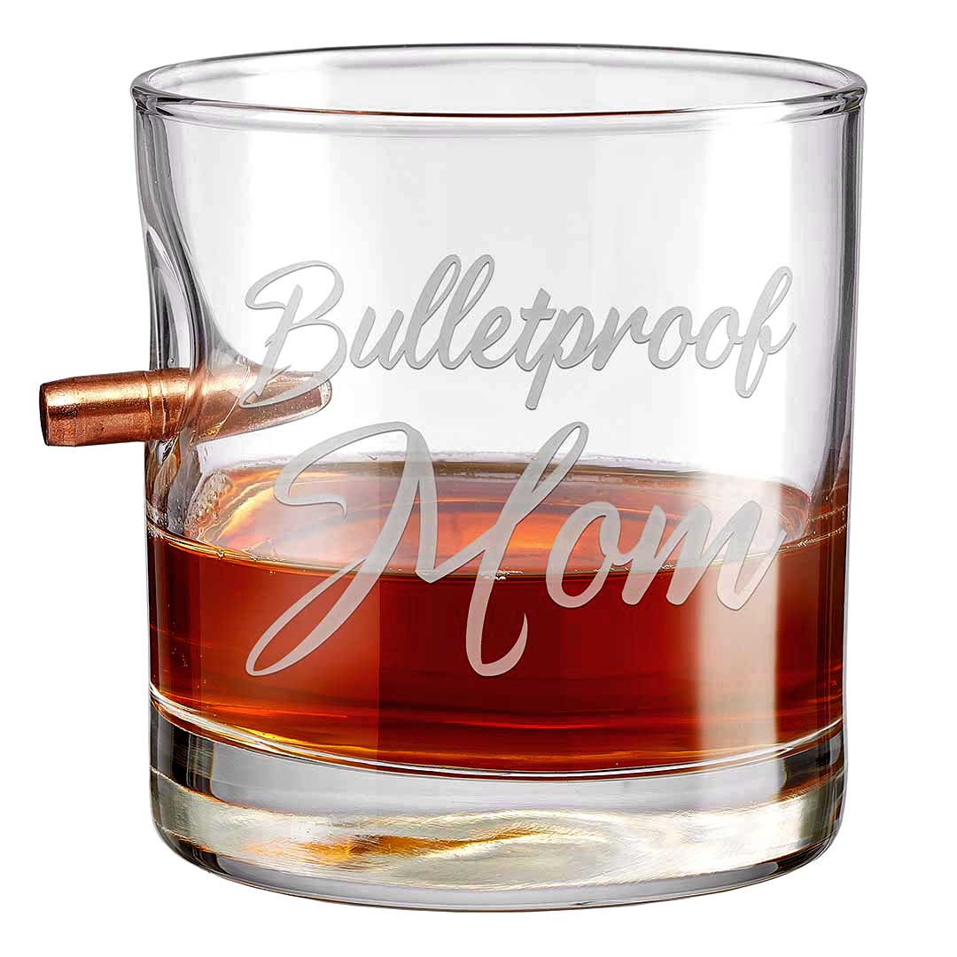 Bulletproof Mom Rock Glass