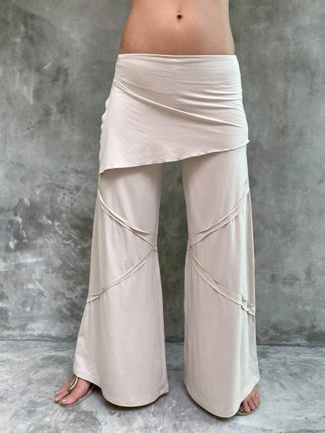 Wide Leg Panel Pants