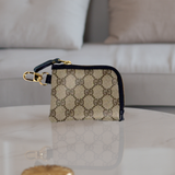 Penny Keychain Wallet In Leather | Upcycled Gucci & LV