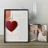 The Marriage Journey: Stained Glass Wedding Heart 7736