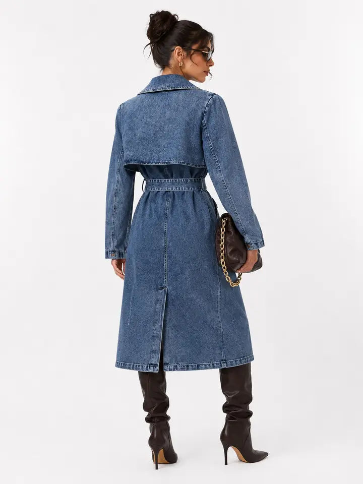 CLADC0031 Washed Blue-Cream Coat