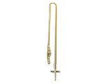 Necklace Cross Nail Gold Over Sterling Silver 18"