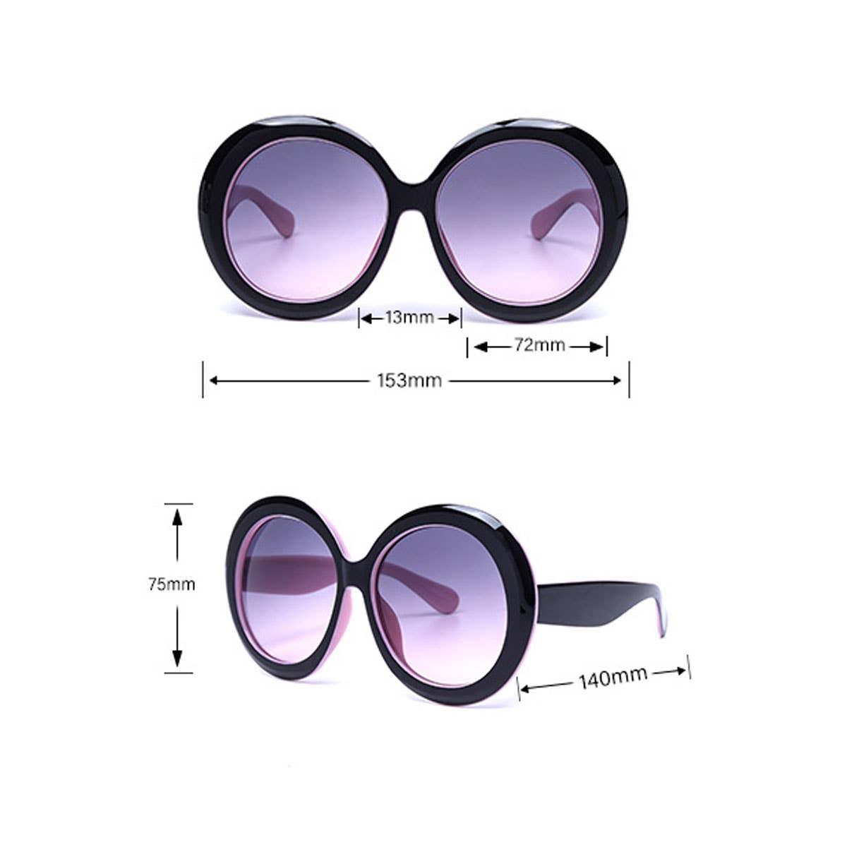 FASHION ROUND BIG FRAME SUNGLASSES WOMAN_CWASG0139