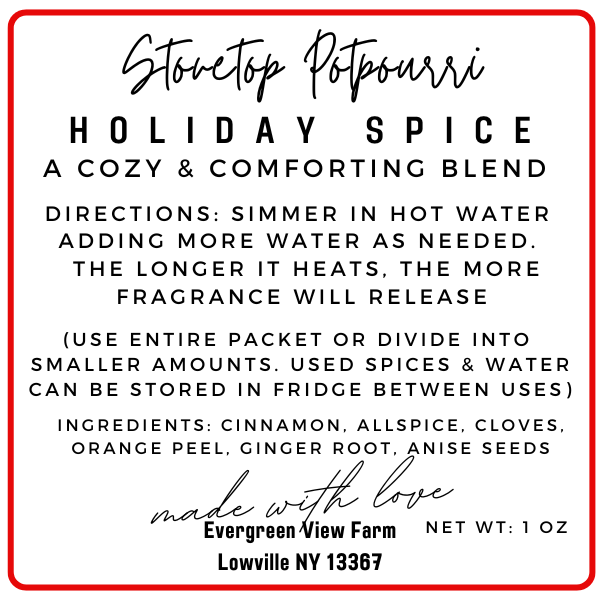 Simmer Stovetop Potpourri Holiday Spice Fall Christmas Blend