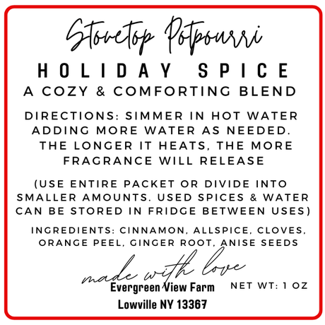 Simmer Stovetop Potpourri Holiday Spice Fall Christmas Blend