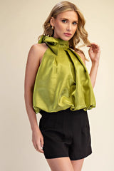 T9550 High Neck Balloon Top