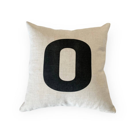 "O" Throw Pillow