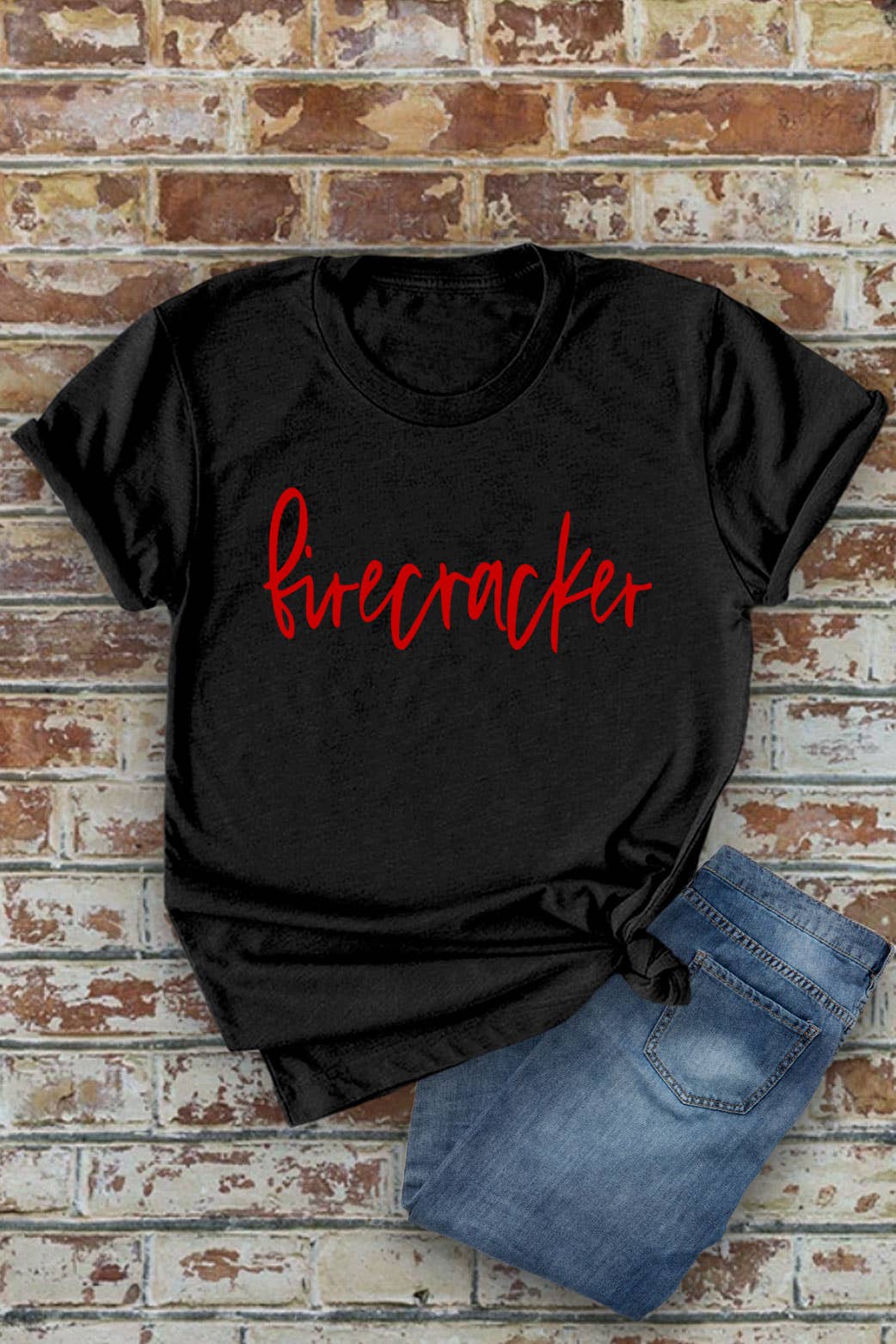 Firecracker, 4th of July, Unisex Round Neck T-Shirt
