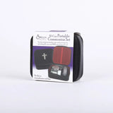 Portable Communion Set with Imitation Leather Case