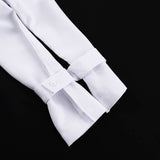 New style preppy necktie dress with lapel slit