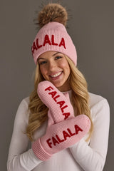 M-589 Pink Fa La La Knit Mittens