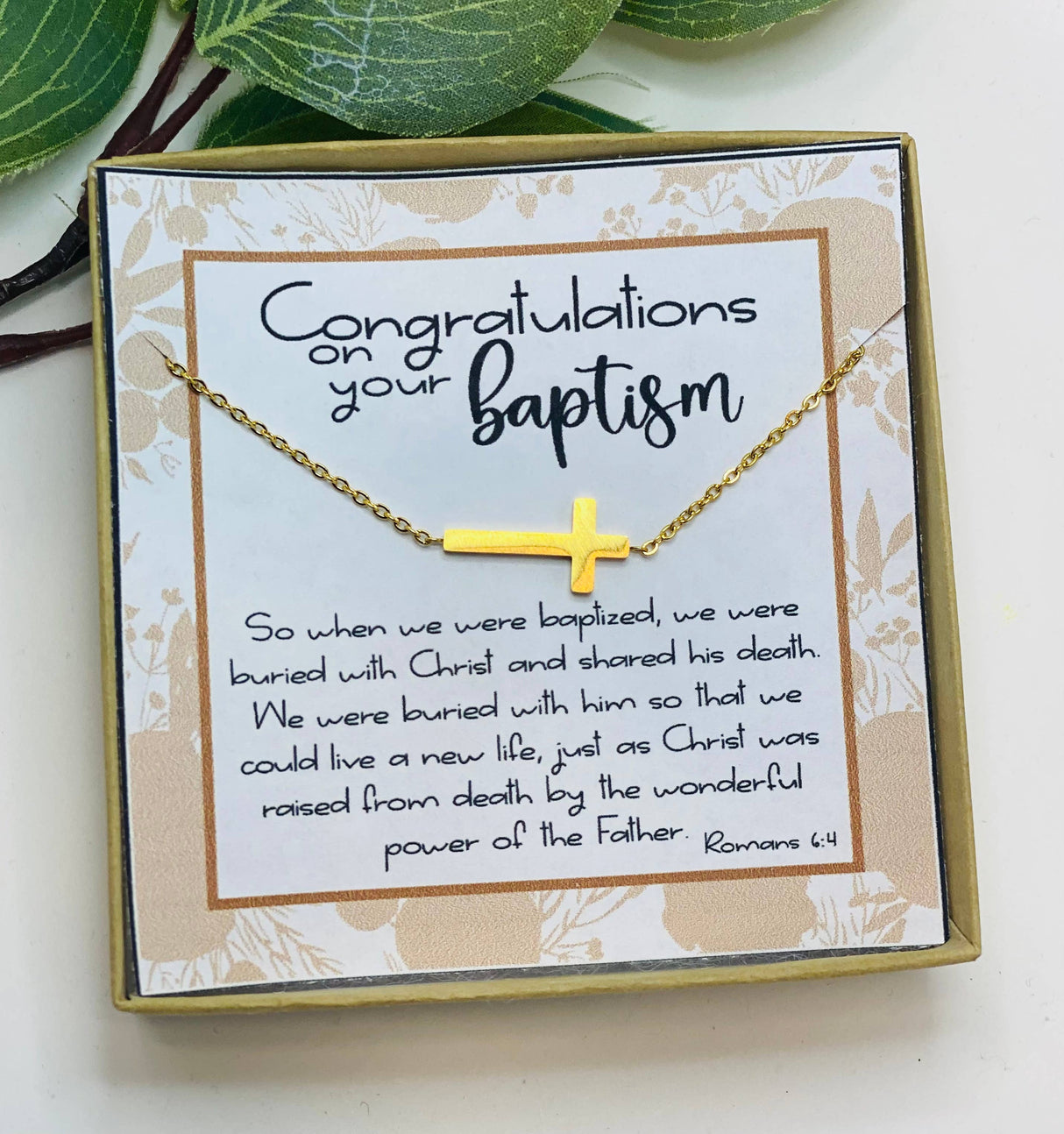 Baptism Gift, Gift for Girl, Religious Gift, Faith Cross
