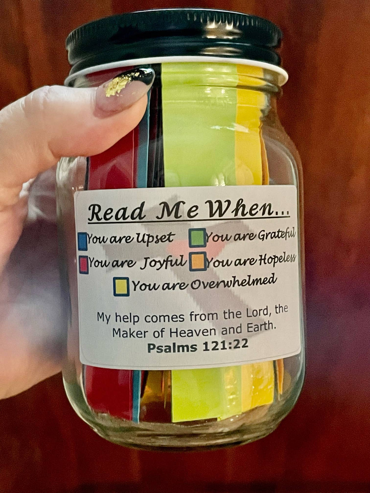 Bible Verses in a Jar- Color Coded Scripture